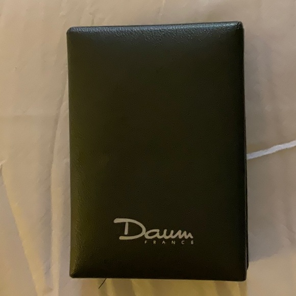 NEW DAUM French crystal and silver necklace satin cord from Neiman Marcus - Picture 2 of 8